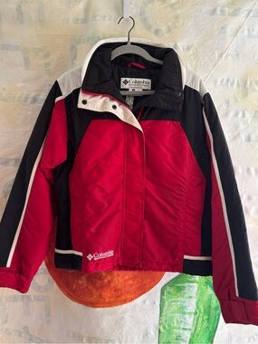 90s Columbia Red, Black & White Ski Jacket